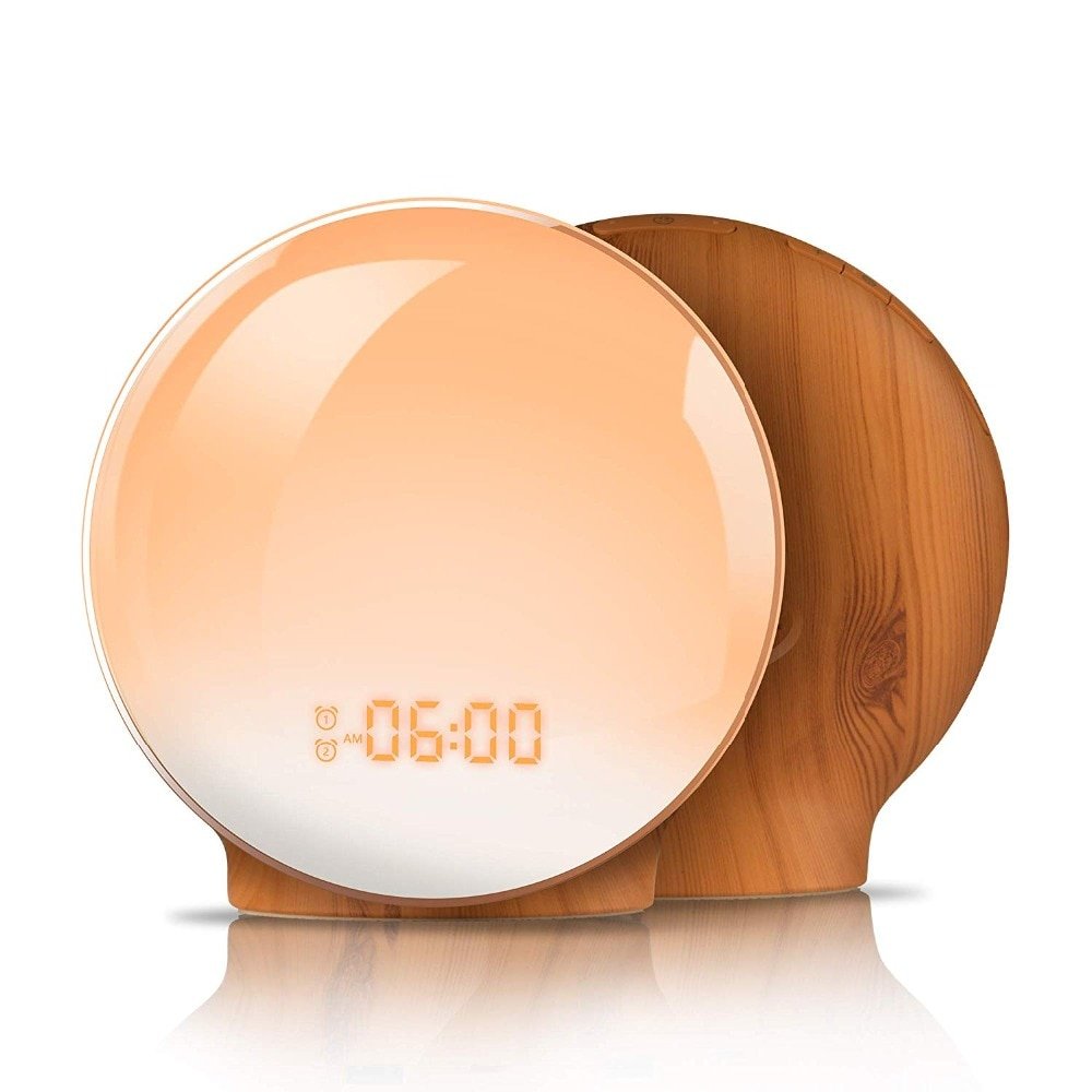 Round Alarm Clocks with Nature Sounds