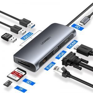 8 Ports Universal USB-C Hubs