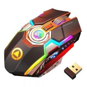 Rechargeable Wireless Gaming Mouse with RGB Backlight
