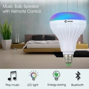 Wireless Bluetooth Speaker and RGB Bulb LED Lamp